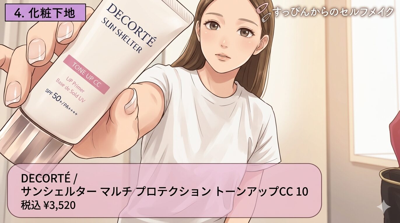 後藤真希愛用の”コスメデコルテ サンシェルタートーンアップCC”