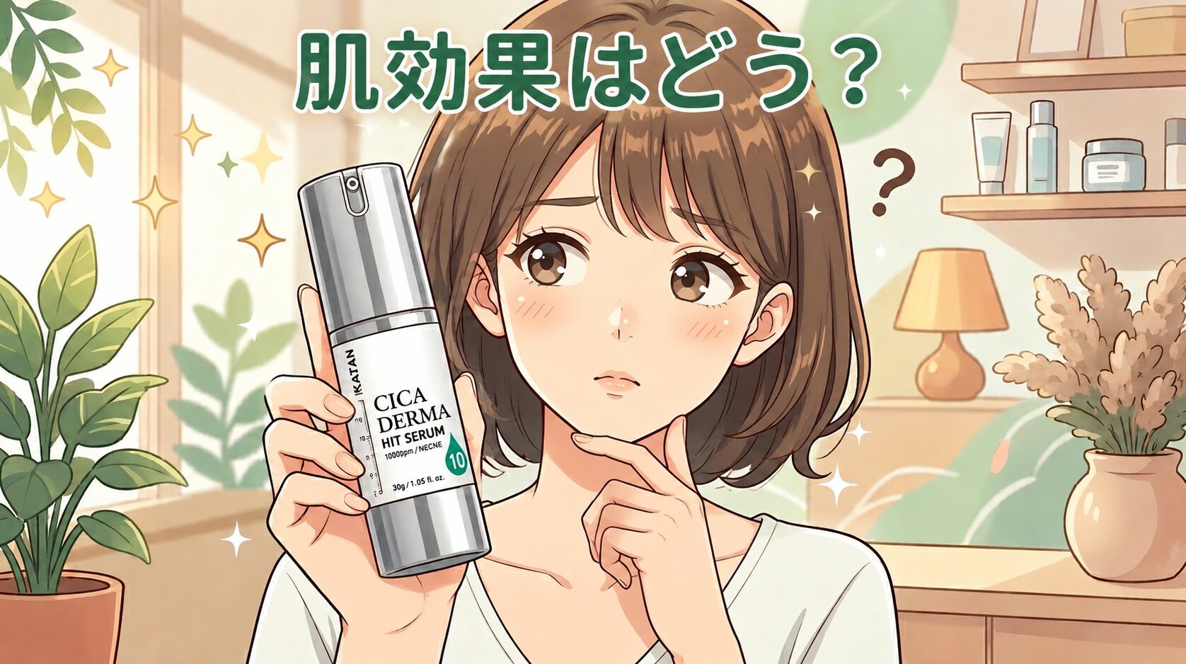 【肌効果はどう?】”KATAN Cica ダーマヒットセラム10”の肌の変化を調査!