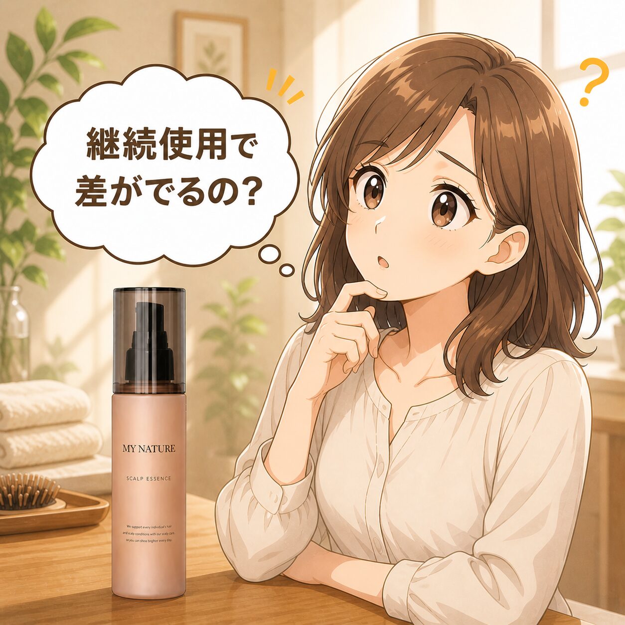 【継続使用で差がでるの？】”マイナチュレ 女性用育毛剤”の効果ってどれくらいででるの？