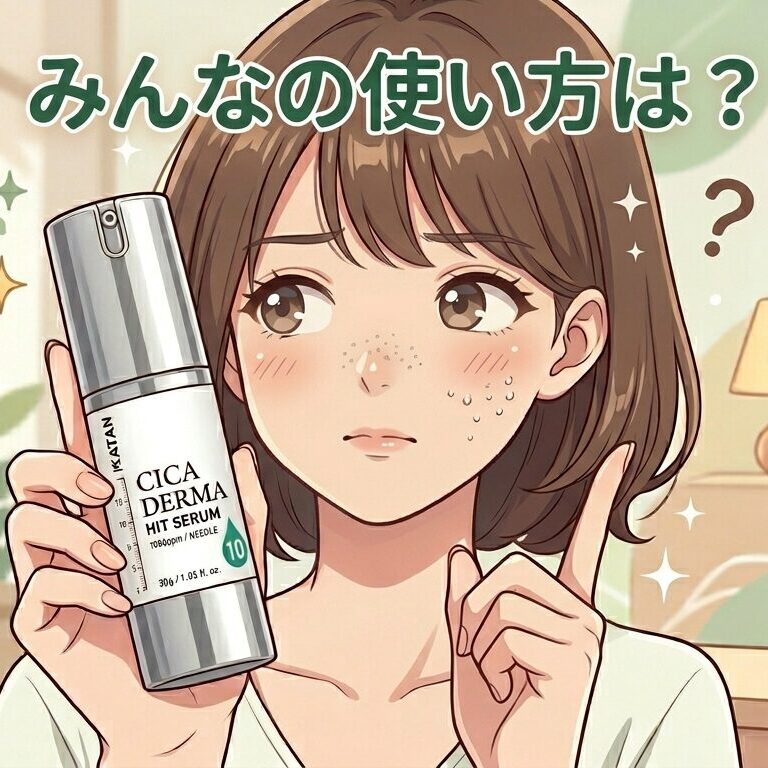 【みんなの使い方は？】どうよ？”KATAN Cica ダーマヒットセラム10”って