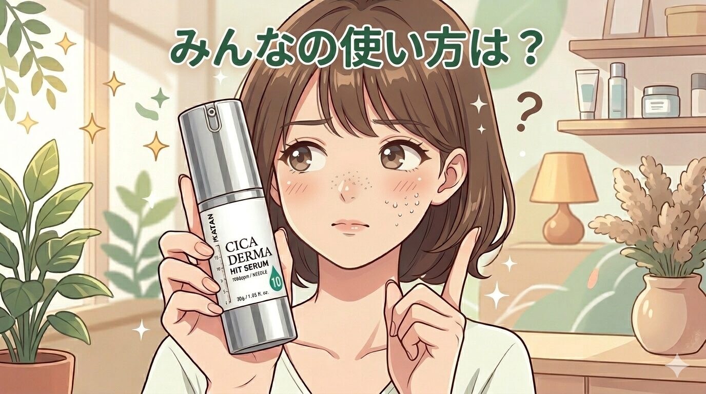 【みんなの使い方は?】どうよ?”KATAN Cica ダーマヒットセラム10”って